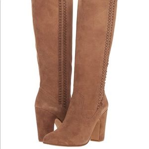 Vince Camuto Corrana Camel Suede Boots - Size 8M